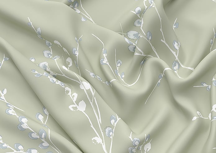Laura Ashley Pussy Willow, Moss Green - Roman Blind - Image 4